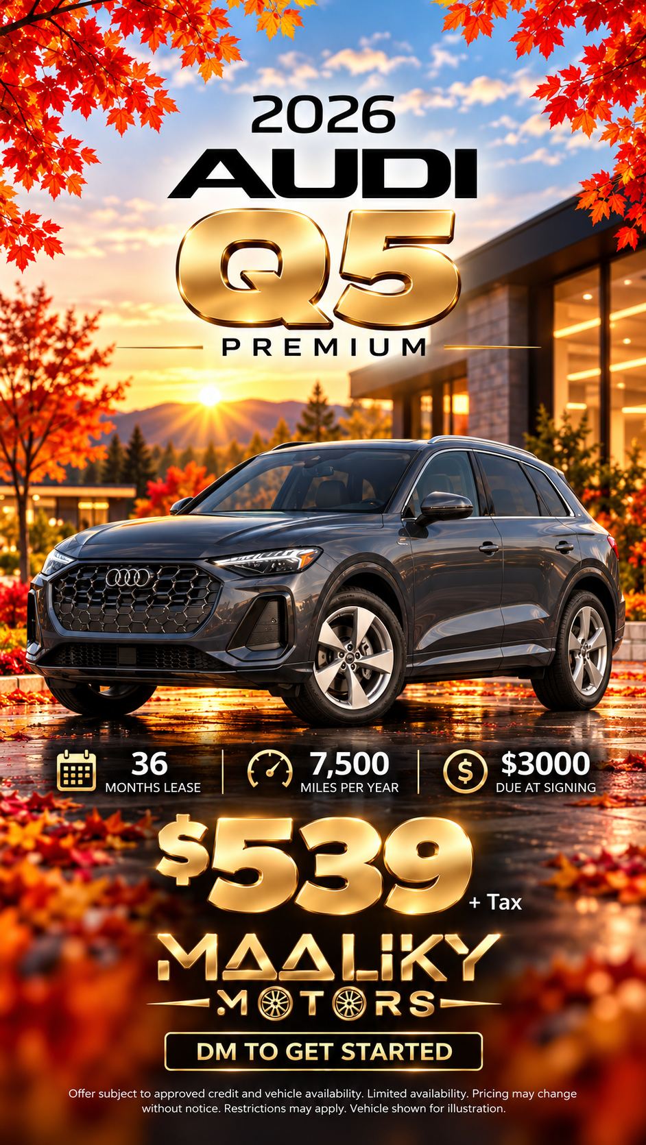 2026 Audi Q5 Premium lease deal