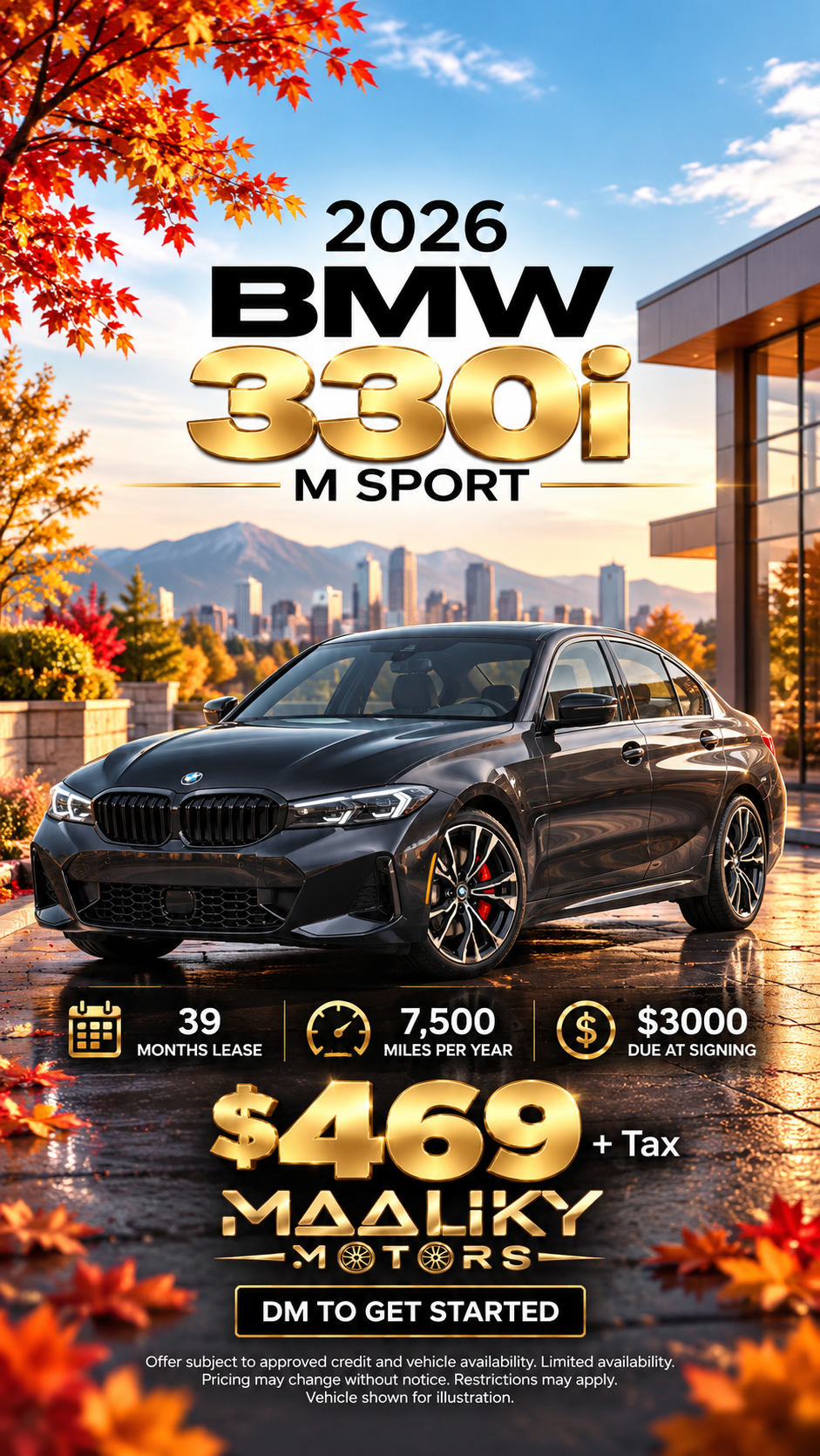 2026 BMW 330i M Sport lease deal