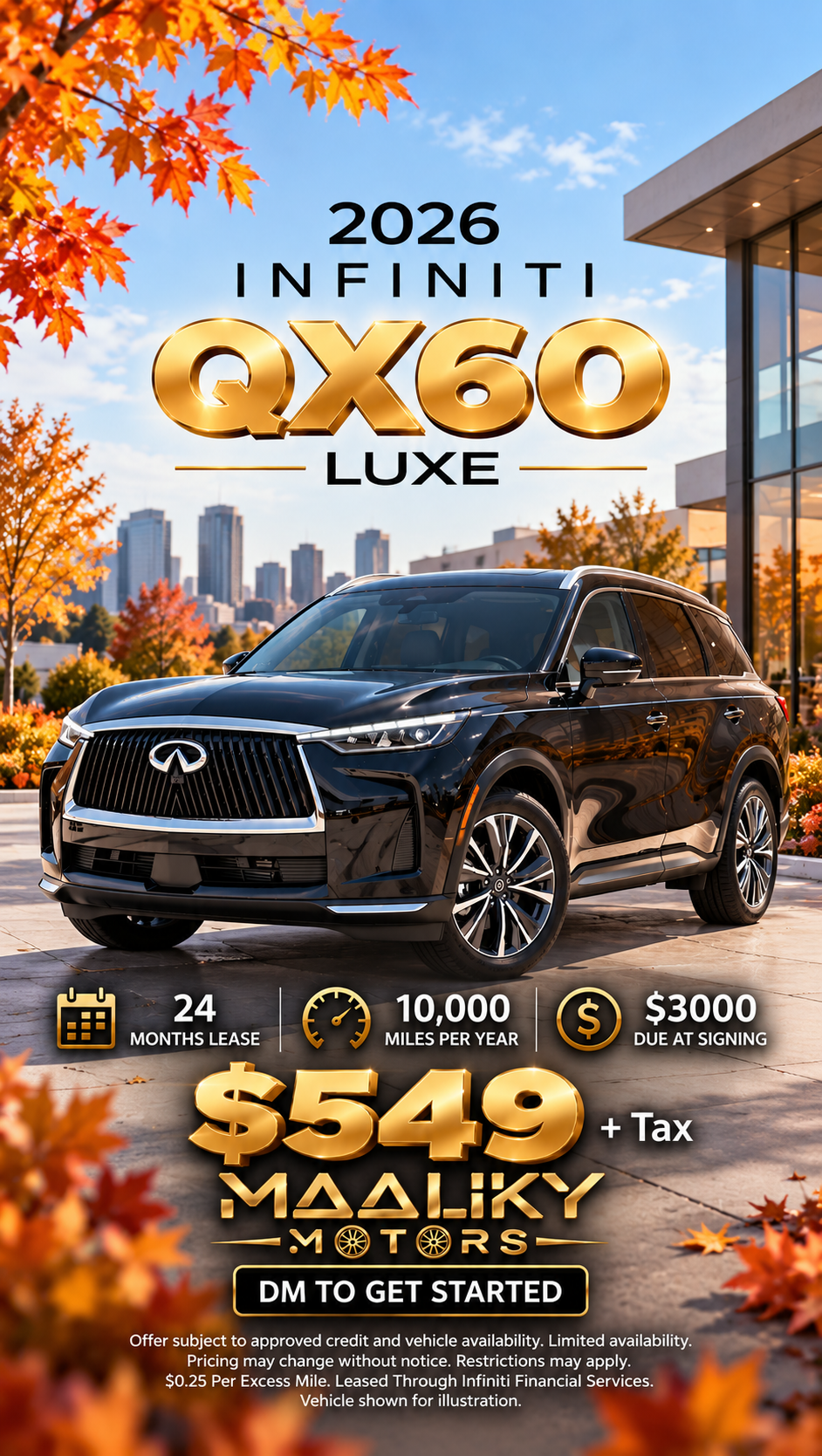 2026 Infiniti QX60 Luxe lease deal