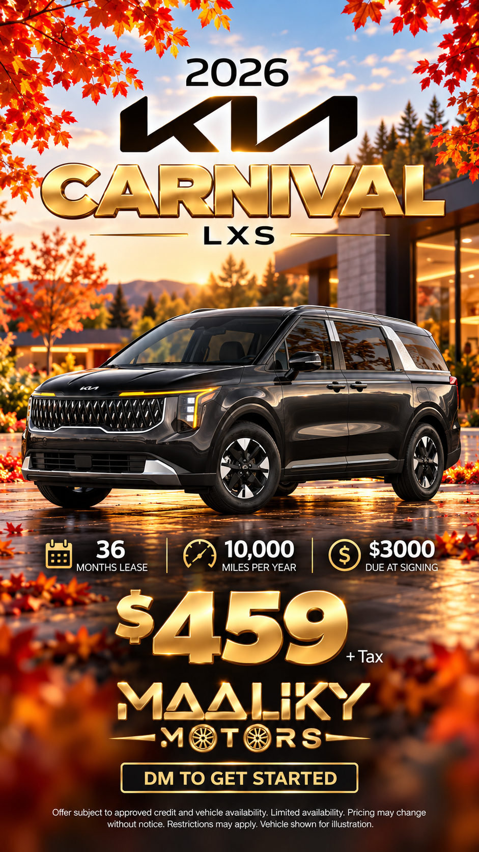 2026 Kia Carnival LXS lease deal