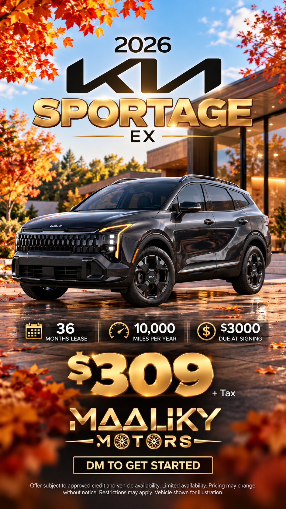 2026 Kia Sportage EX lease deal