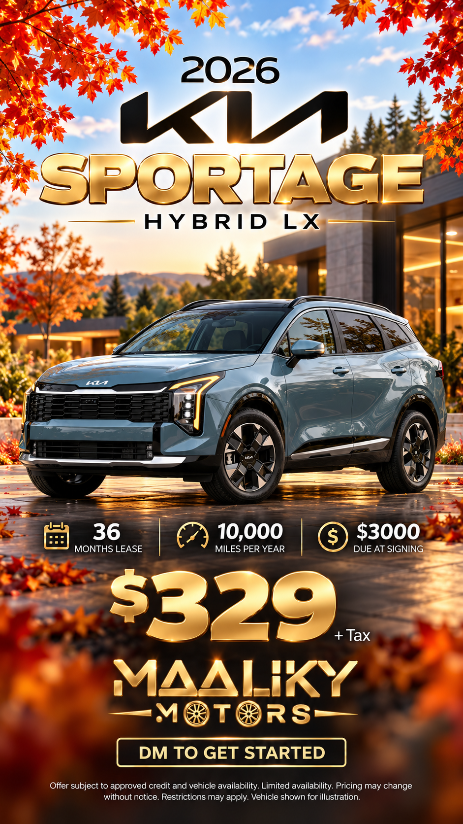 2026 Kia Sportage Hybrid LX lease deal