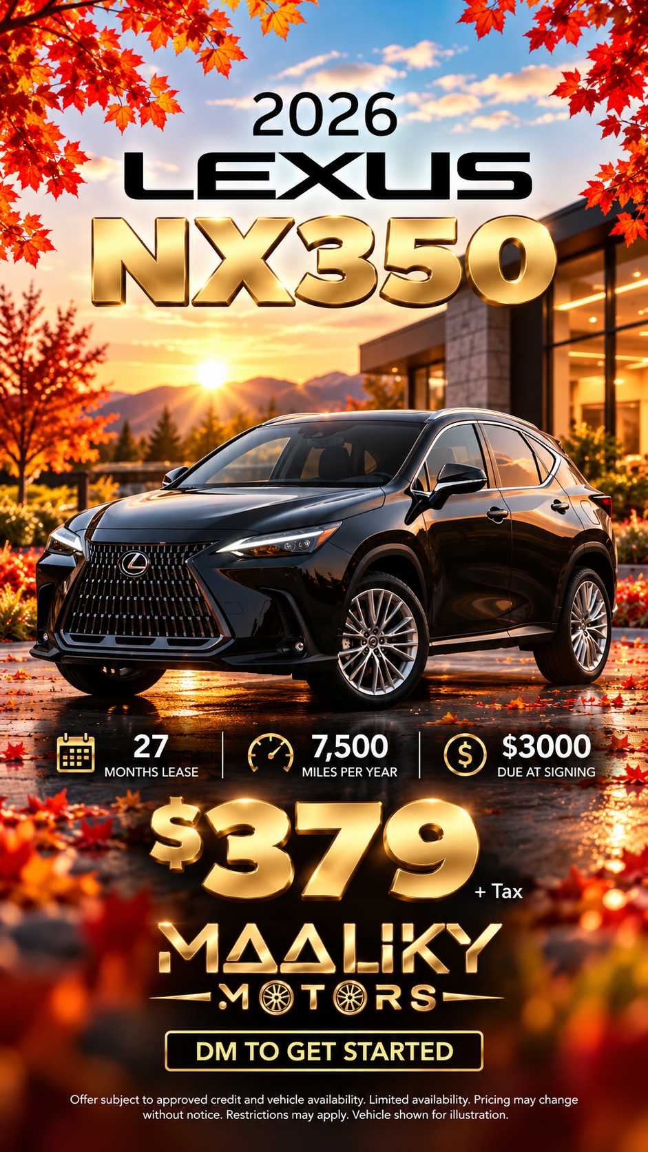 2026 Lexus NX350  lease deal
