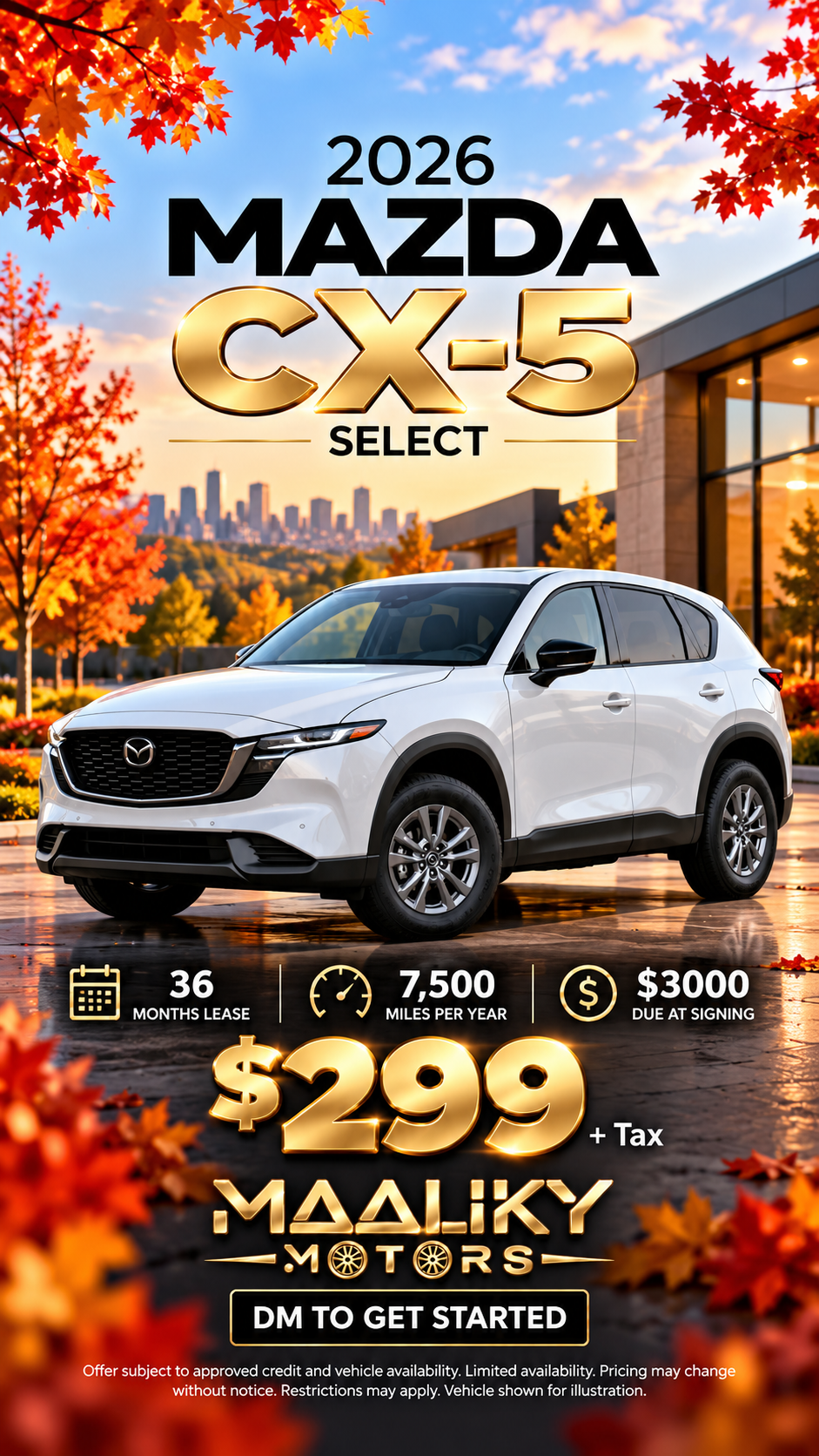 2026 Mazda CX-5 Select lease deal