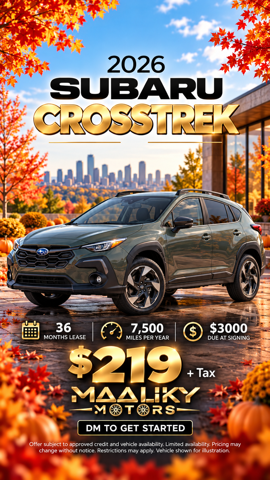2026 Subaru Crosstrek  lease deal